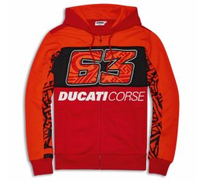 Ducati Dual Pecco Bagnaia 63 Hooded Sweatshirt 2024 98771217X
