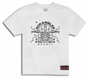 Ducati Scrambler Energy Van Orton White T-Shirt 98771223X