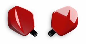Ducati by Rizoma Panigale V2 2025+ Mirror Block Offs RED 97382271AA