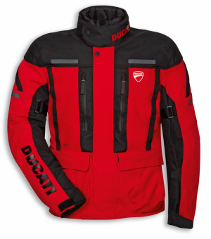 Ducati Tour C4 Fabric Jacket by Spidi in Red 98107365X