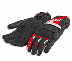 Ducati Sport C4 Fabric-Leather Gloves by Held