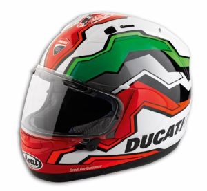 Ducati Corse V8 Flag Helmet by Arai 98109210X - AMS Ducati