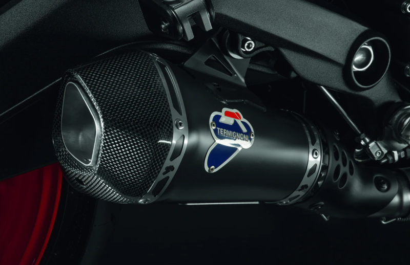 Ducati Scrambler 800 Monster 797 Termignoni Sport line Race Slip On Exhaust in Black 96481401A AMS Ducati