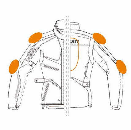 Ducati Tour V2 Women's Fabric Jacket by Spidi 98103697X