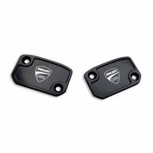 Ducati Desmo 450 MX Covers for Brake and Clutch Fluid Reservoirs 96180131AA
