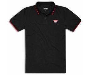 Ducati Corse Logo Short-Sleeved Polo Shirt BLACK 98771109X