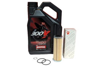Ducati Panigale 899 1199 1299 959 V2 & Streetfighter V2 Motul 300V Factory Line Oil Change Kit MOTUL OIL KIT A