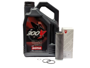 Ducati Panigale V2 2025+ & Multistrada V2 2025+ Motul 300V Factory Line Oil Change Kit MOTUL OIL KIT F