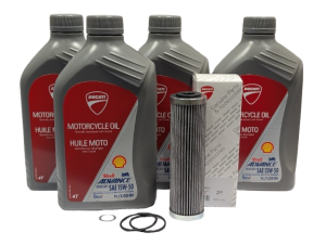 Ducati Panigale V2 2025+ & Multistrada V2 2025+ Shell Advance 4T Ultra Oil Change Kit OIL KIT F