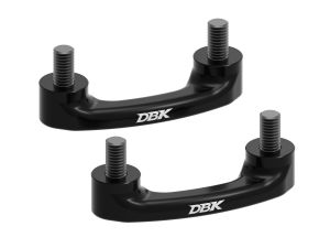 DBK Ducati Panigale V4 & Streetfighter V4 Passenger Peg Tie-Down Hooks BLACK SCCM01D