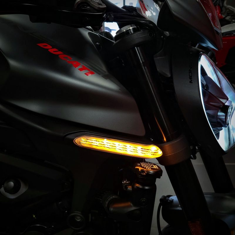 Ducati Monster 937 Front Integrated Dynamic LED Turn Indicator Kit
