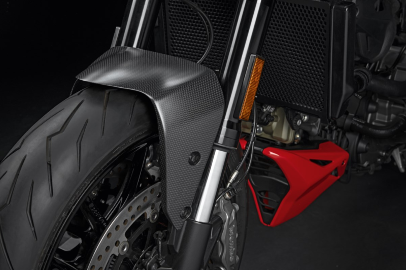 Ducati Monster 797 821 937 Carbon Front Mudguard 96980991A - AMS