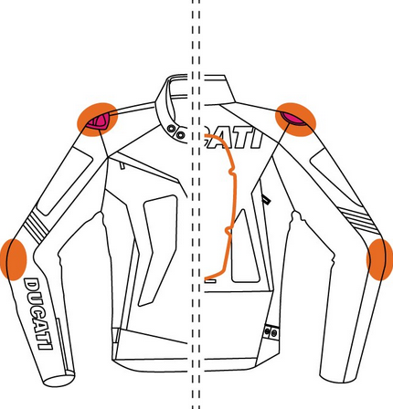 Ducati Fighter C2 Leather/Fabric Jacket - AMS Ducati