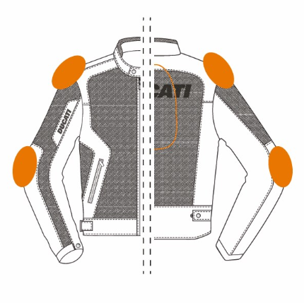 Ducati Flow 2 Mesh Jacket by Spidi 98102795XF - AMS Ducati
