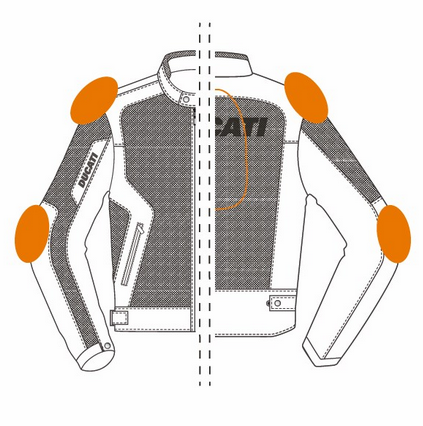 Ducati Flow 2 Women's Fabric Jacket by Spidi 98102796X - AMS Ducati