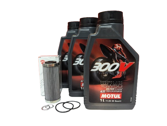 Ducati Hypermotard 698 Mono Motul 300V Factory Line Oil Change Kit