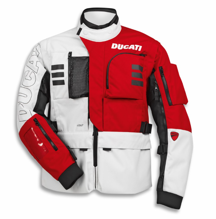 Ducati Explorer Fabric Jacket by Spidi in Red / White 98108819X