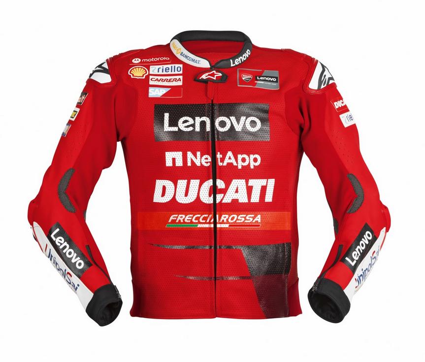 Ducati Replica MotoGP 23 Perforated Leather Jacket by Alpinestars-46