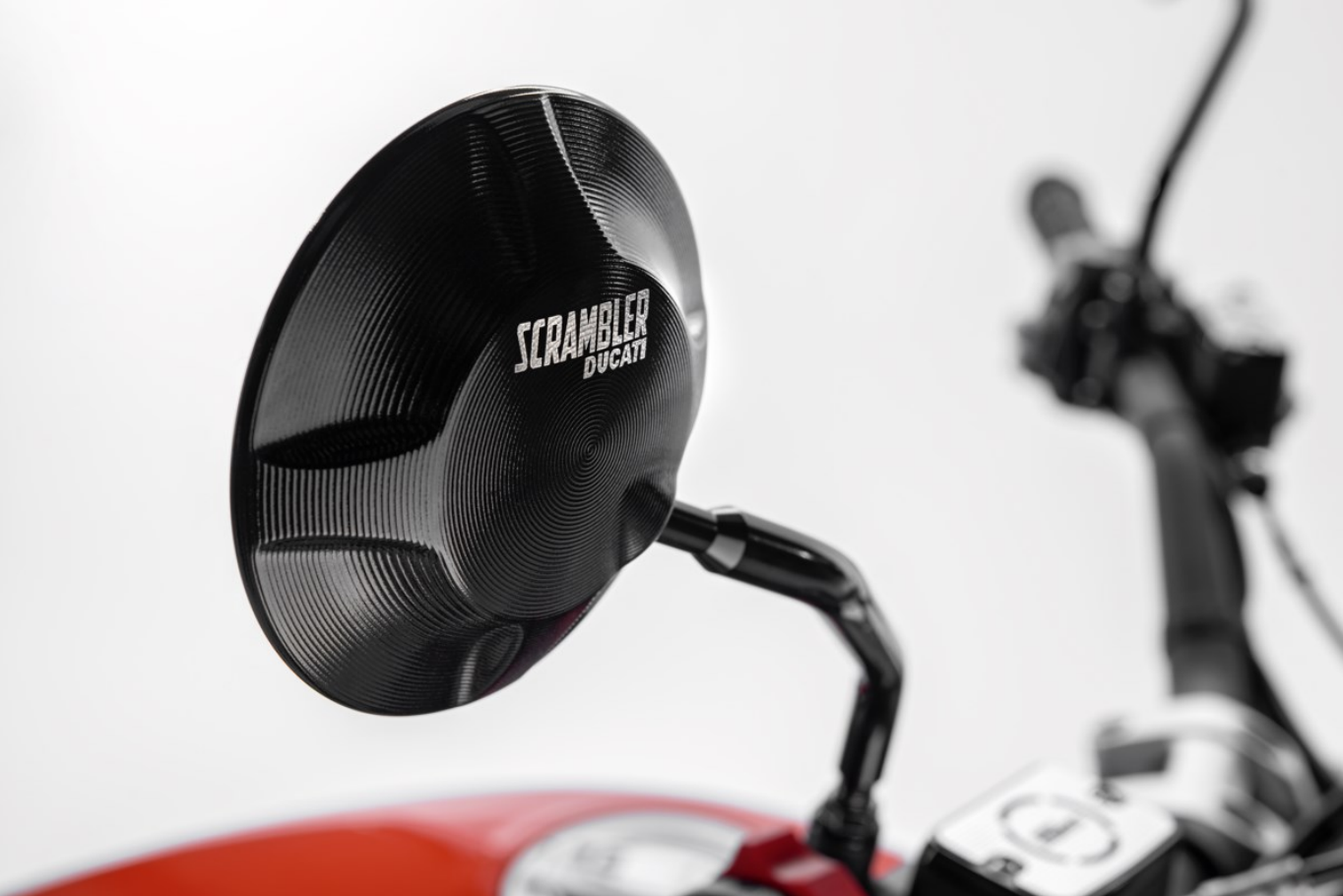 Ducati Scrambler Aluminum Rear-View Mirrors - AMS Ducati